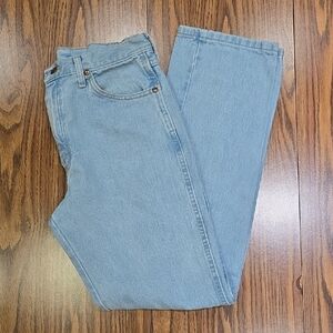 Wrangler Men's Light Blue Straight Jeans